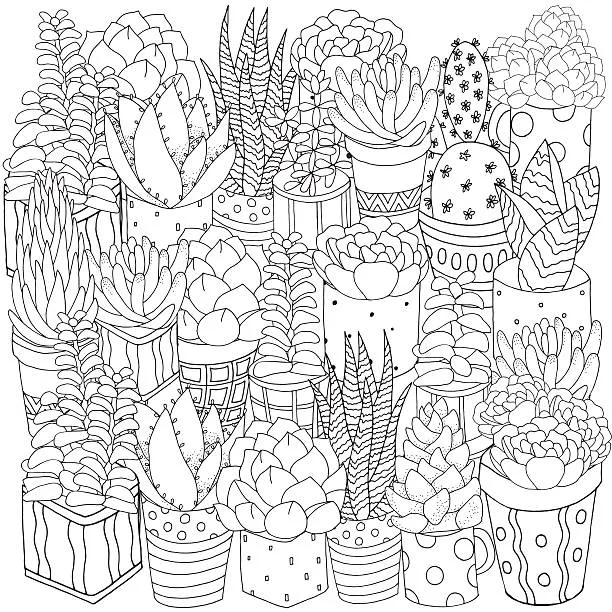 Dibujos para colorear e imprimir Cactus