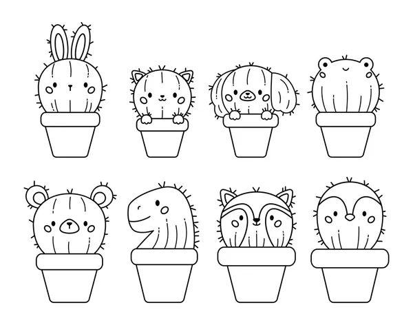 Dibujos para colorear e imprimir Cactus