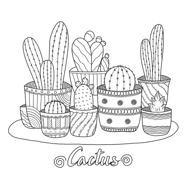 Dibujos para colorear e imprimir Cactus