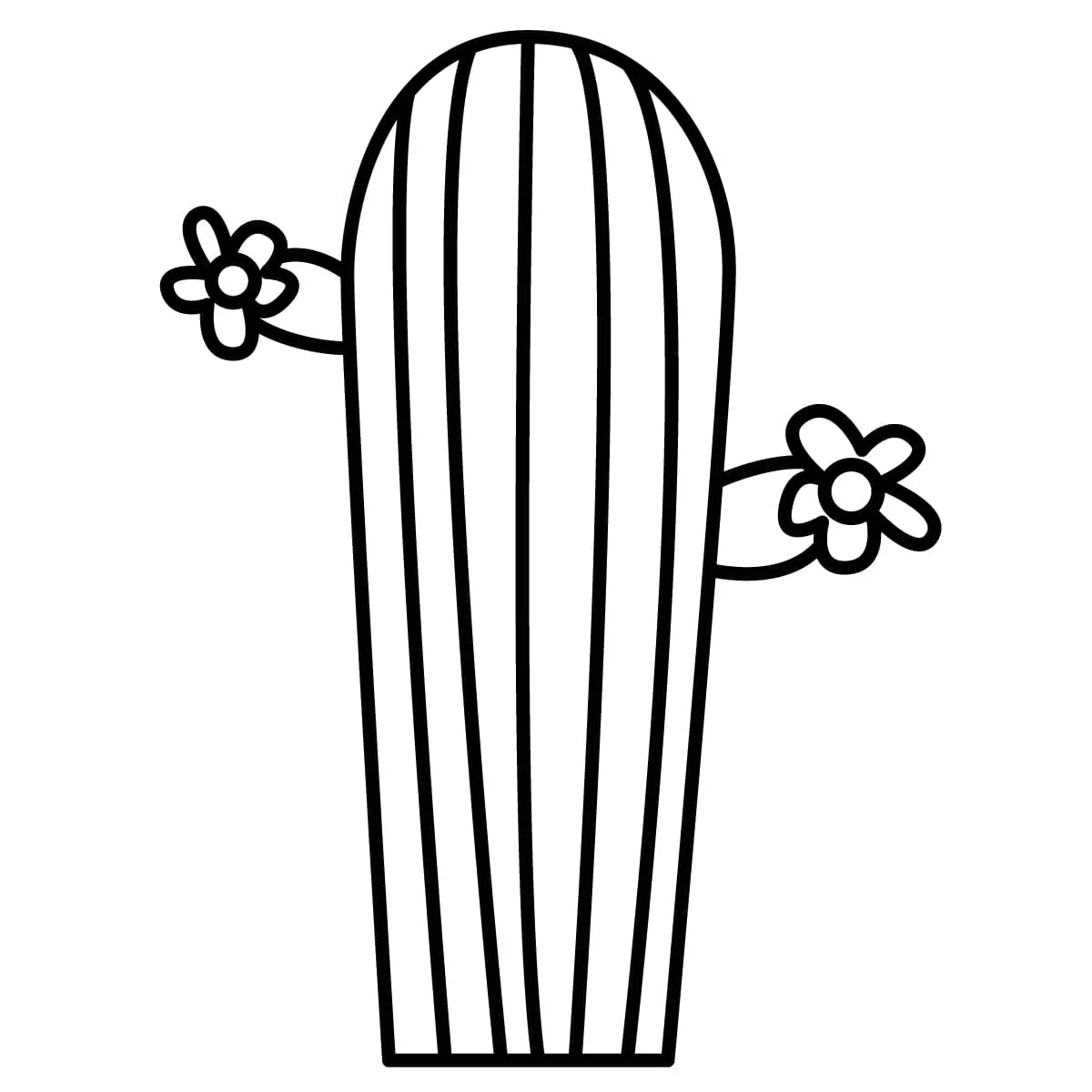 Dibujos para colorear e imprimir Cactus