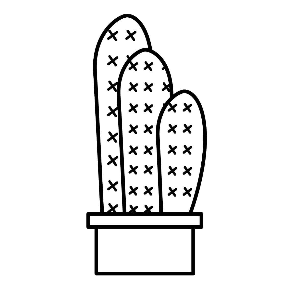 Dibujos para colorear e imprimir Cactus