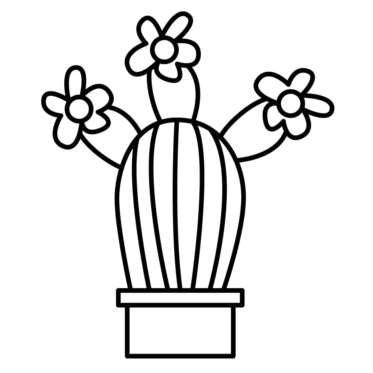 Dibujos para colorear e imprimir Cactus