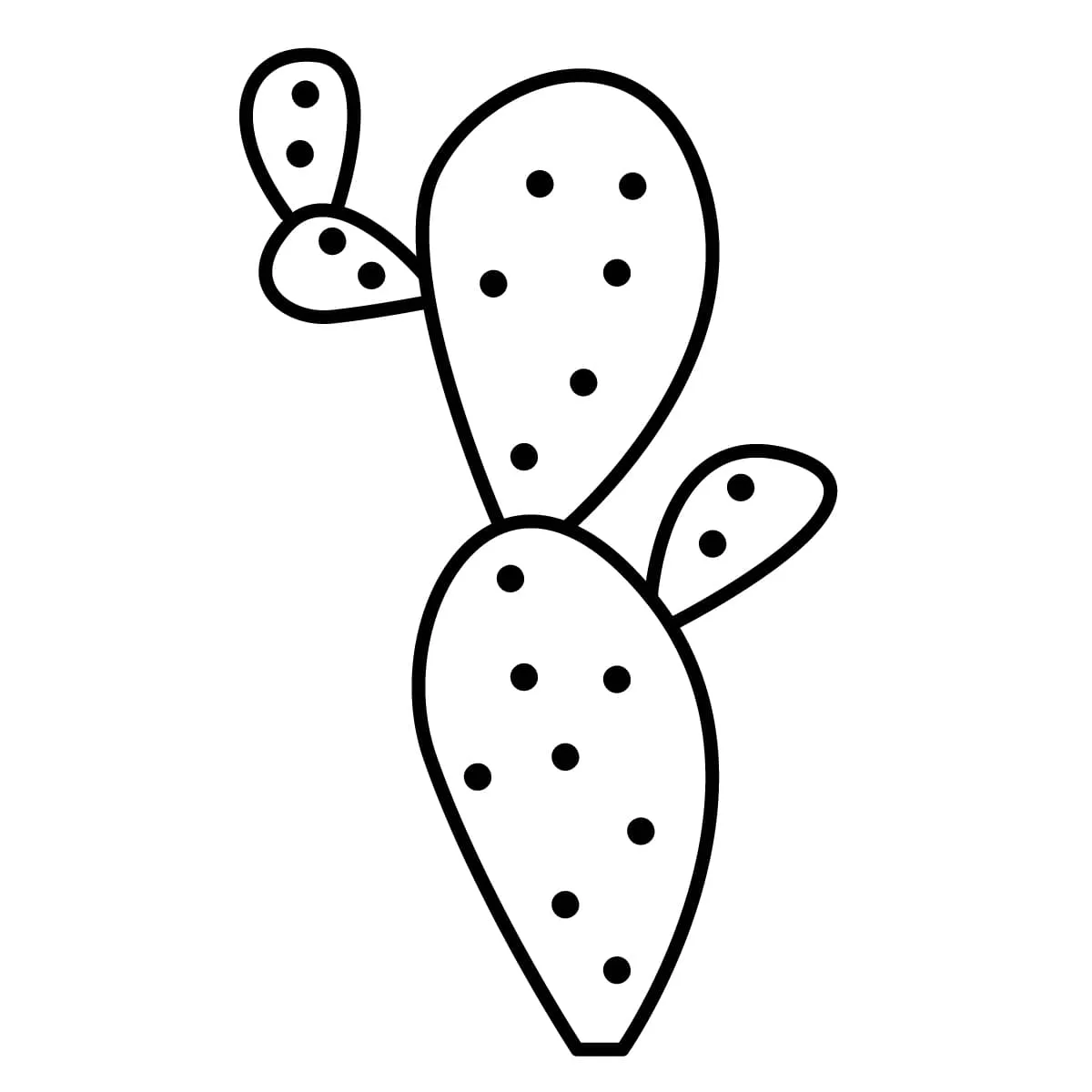 Dibujos para colorear e imprimir Cactus