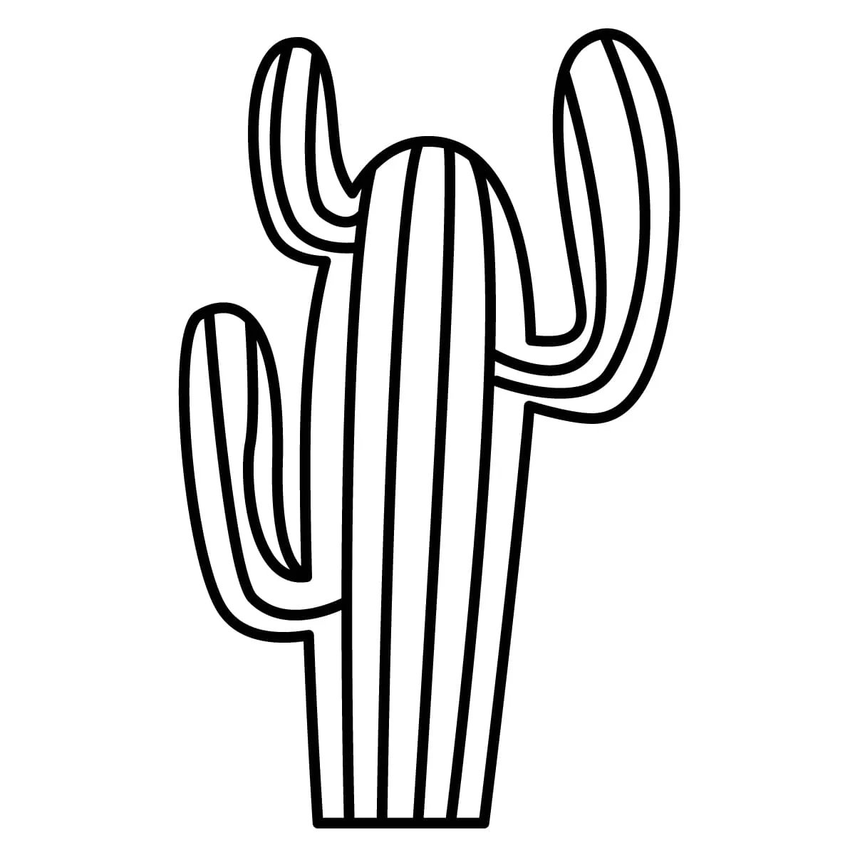 Dibujos para colorear e imprimir Cactus