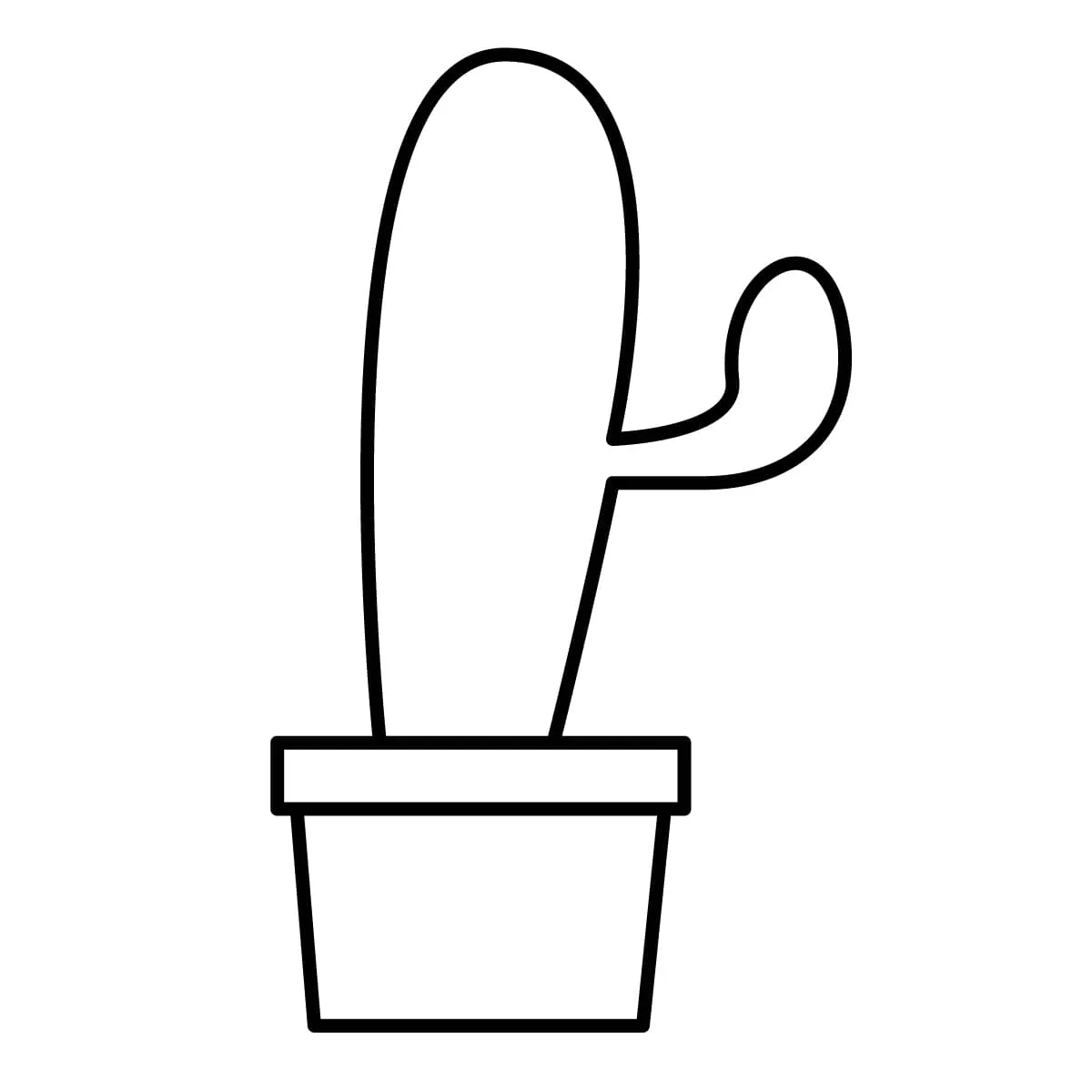 Dibujos para colorear e imprimir Cactus