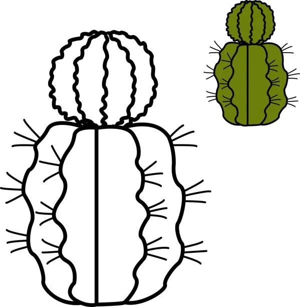 Dibujos para colorear e imprimir Cactus