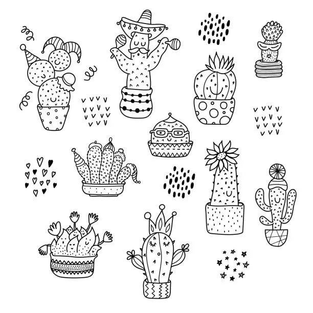 Dibujos para colorear e imprimir Cactus