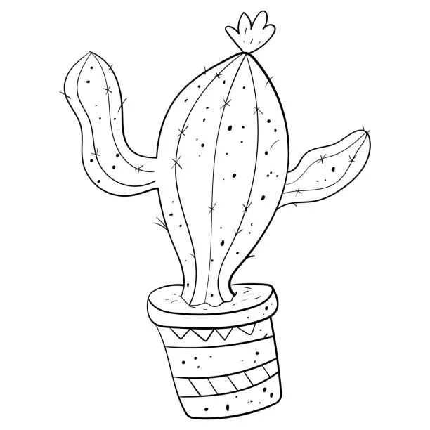 Dibujos para colorear e imprimir Cactus