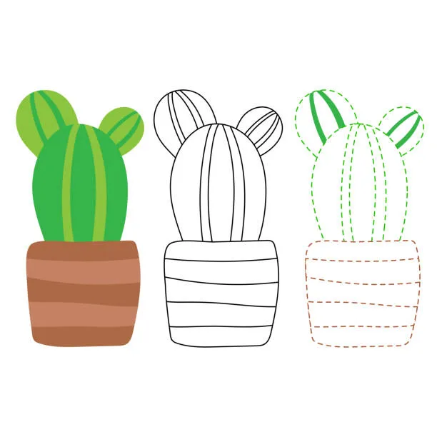 Dibujos para colorear e imprimir Cactus