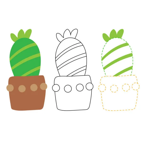 Dibujos para colorear e imprimir Cactus