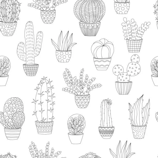 Dibujos para colorear e imprimir Cactus