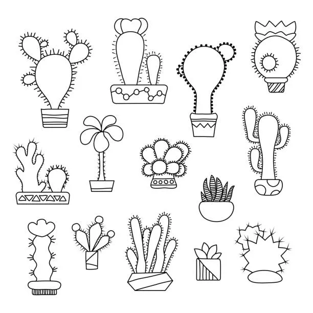 Dibujos para colorear e imprimir Cactus