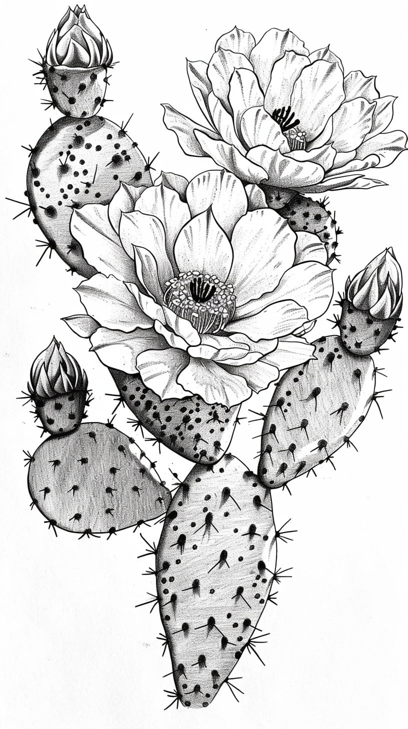 Dibujos para colorear e imprimir Cactus