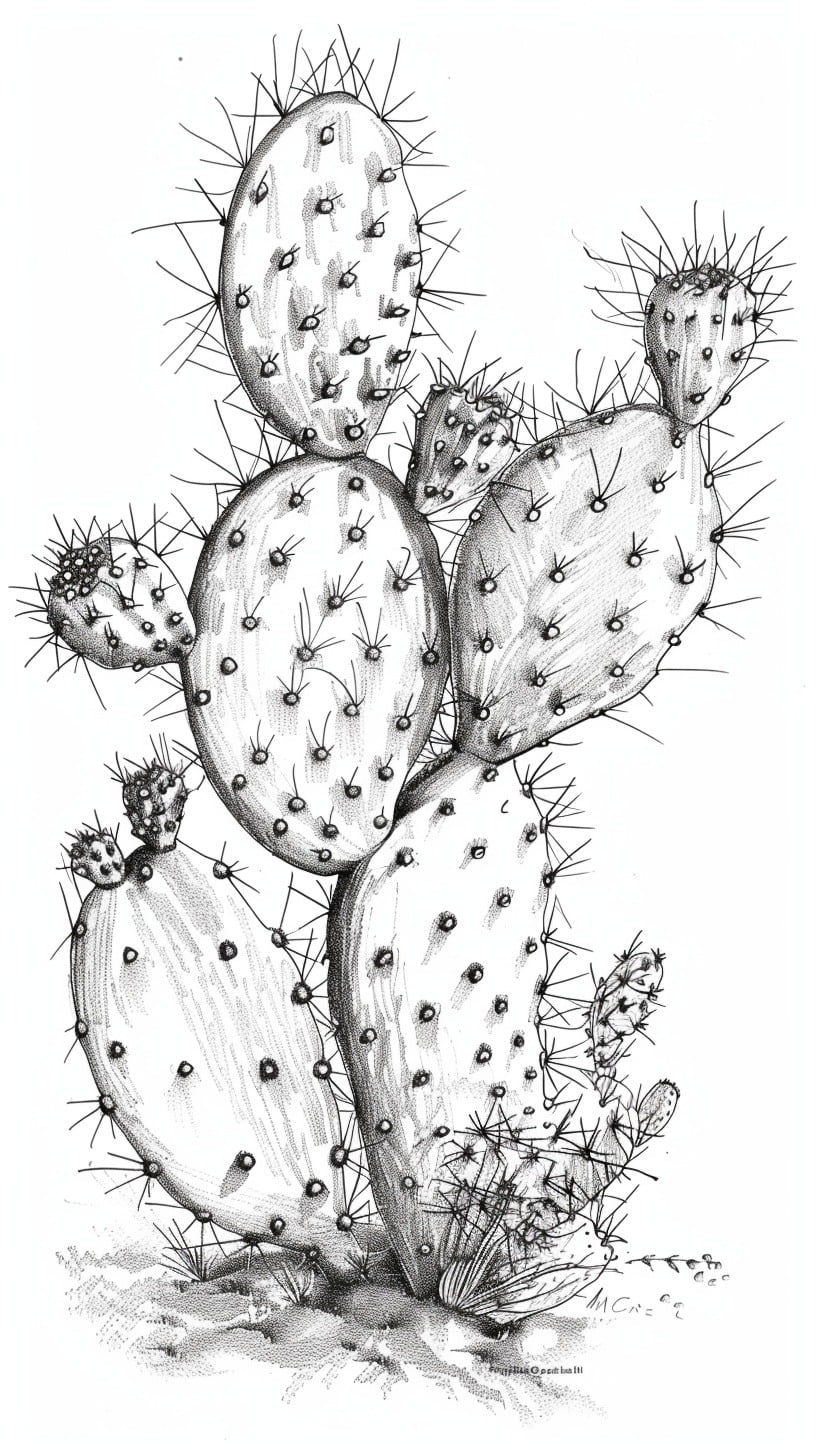 Dibujos para colorear e imprimir Cactus