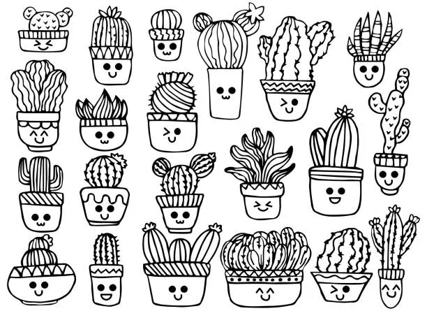 Dibujos para colorear e imprimir Cactus