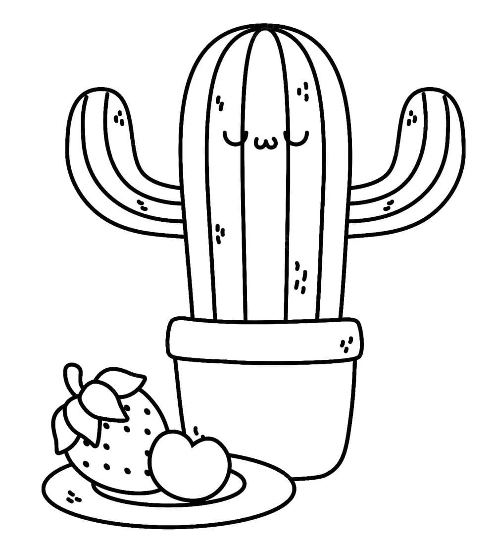 Dibujos para colorear e imprimir Cactus