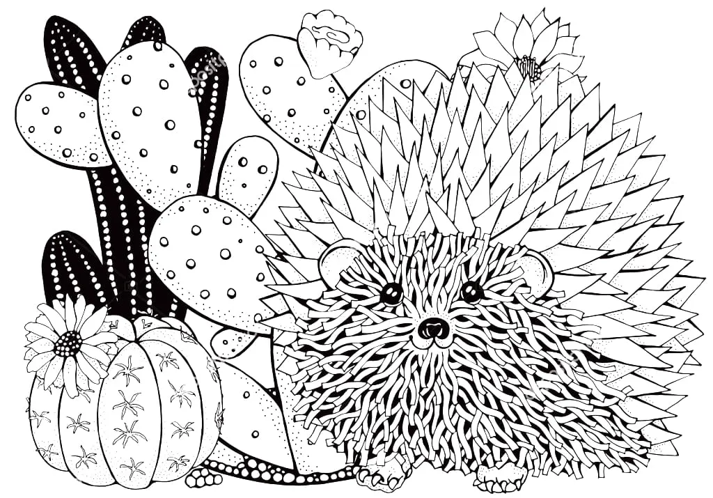 Dibujos para colorear e imprimir Cactus