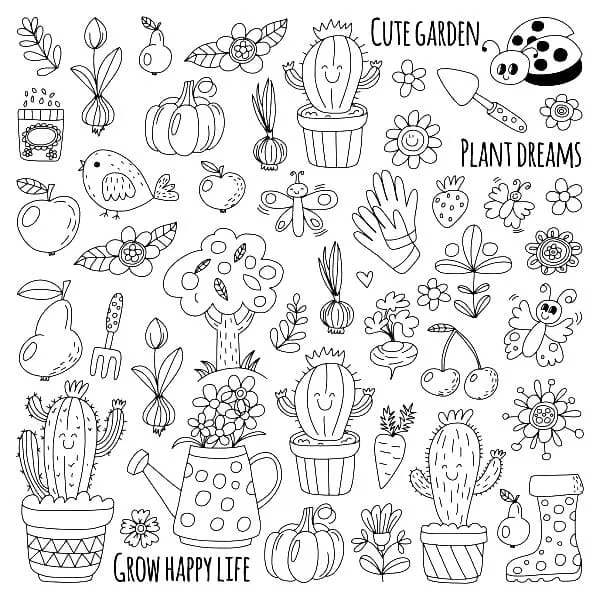 Dibujos para colorear e imprimir Cactus