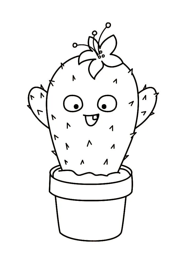 Dibujos para colorear e imprimir Cactus