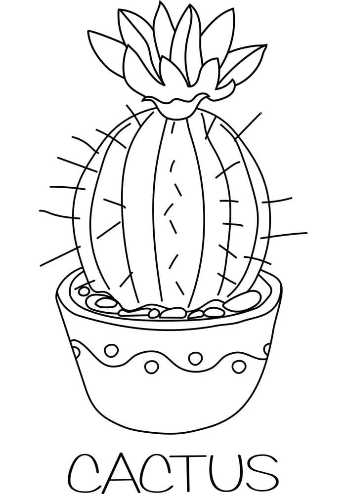 Dibujos para colorear e imprimir Cactus