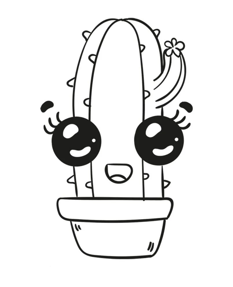 Dibujos para colorear e imprimir Cactus