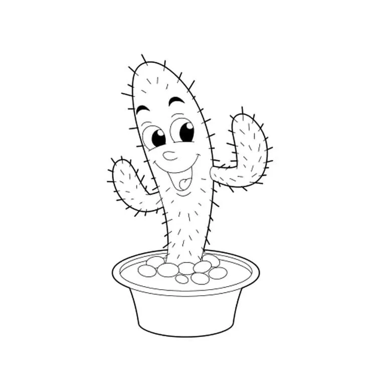 Dibujos para colorear e imprimir Cactus