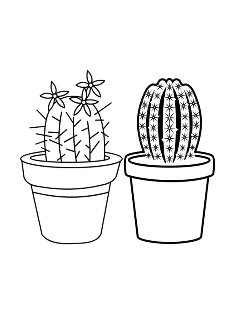 Dibujos para colorear e imprimir Cactus