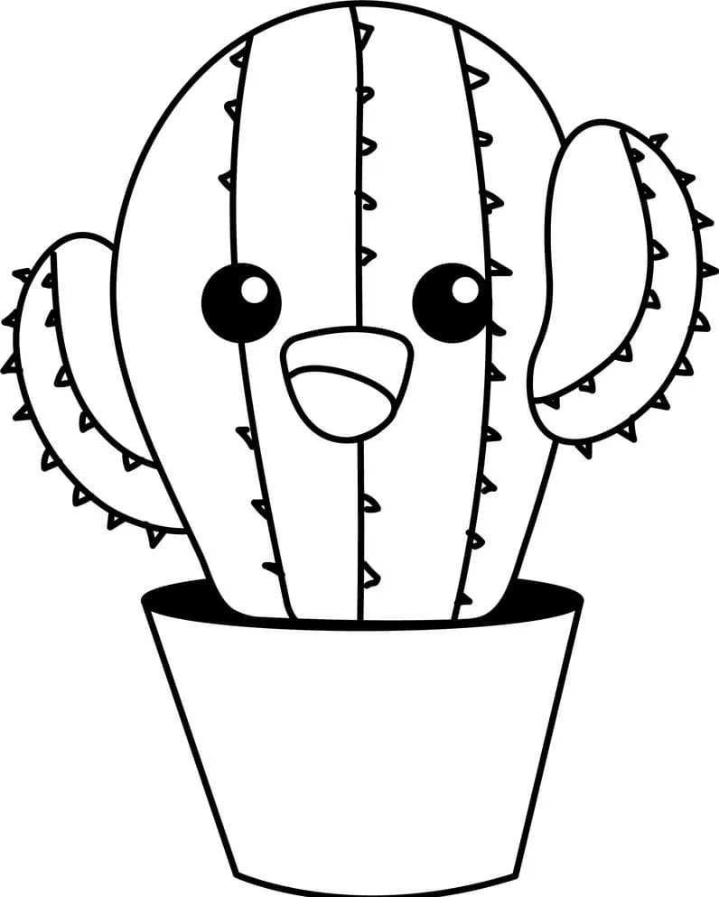 Dibujos para colorear e imprimir Cactus