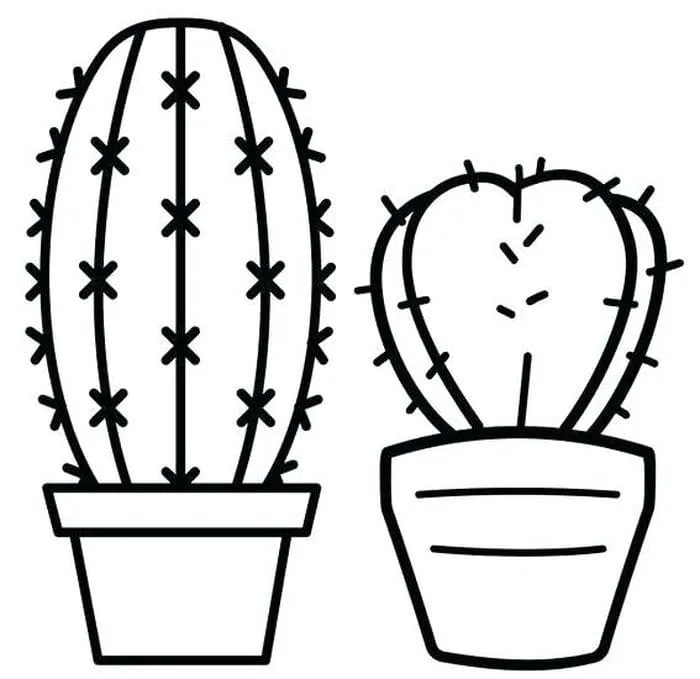 Dibujos para colorear e imprimir Cactus