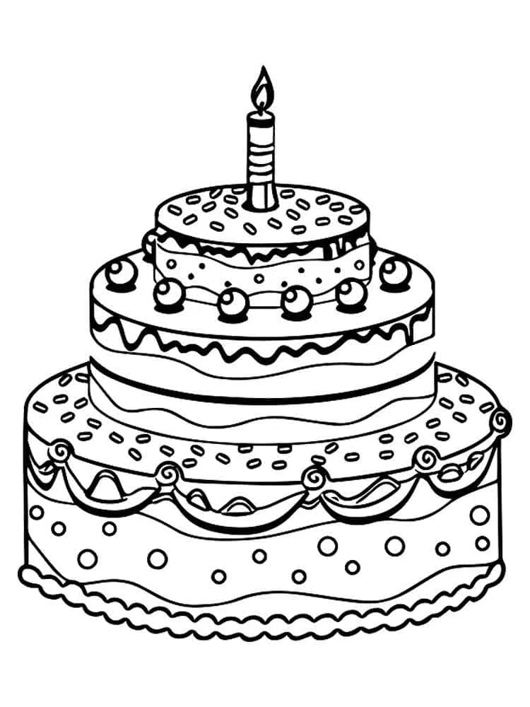 Dibujos para colorear e imprimir Cake