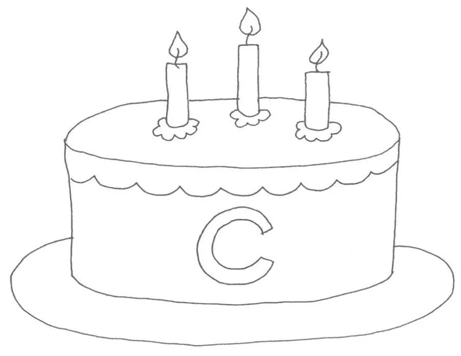 Dibujos para colorear e imprimir Cake