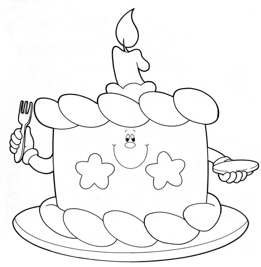 Dibujos para colorear e imprimir Cake