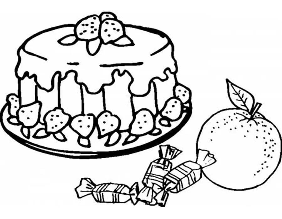 Dibujos para colorear e imprimir Cake