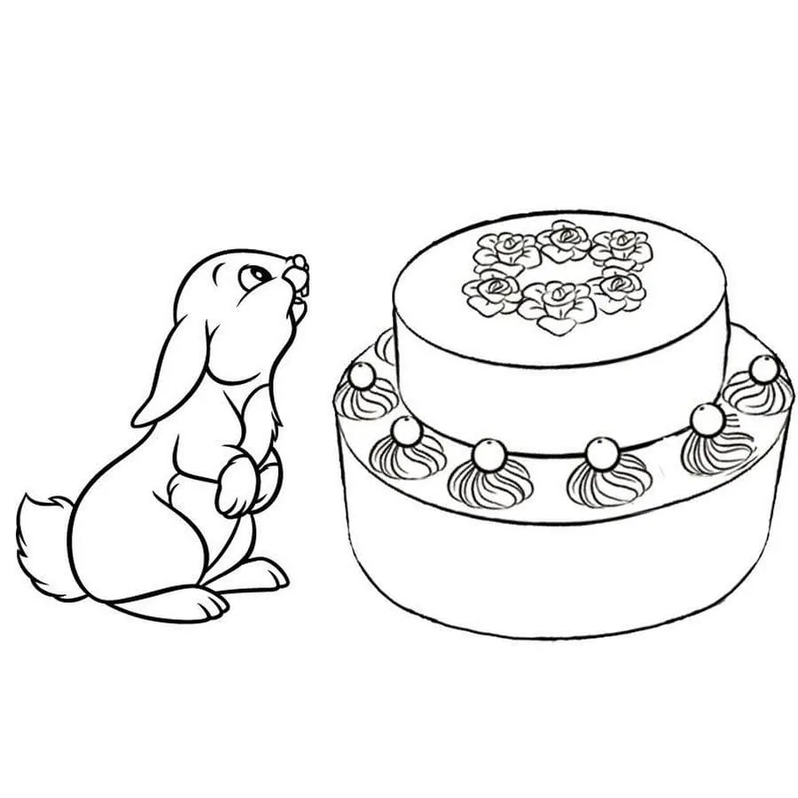 Dibujos para colorear e imprimir Cake