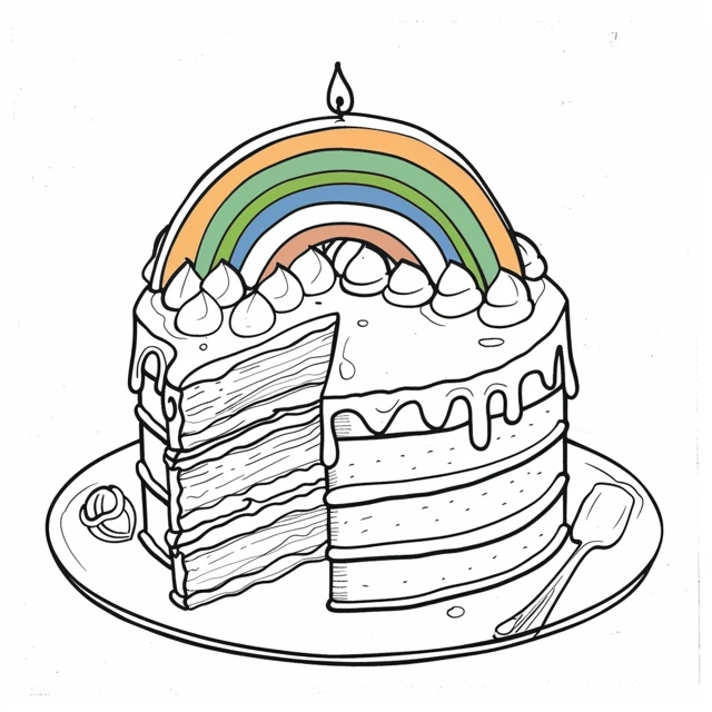 Dibujos para colorear e imprimir Cake