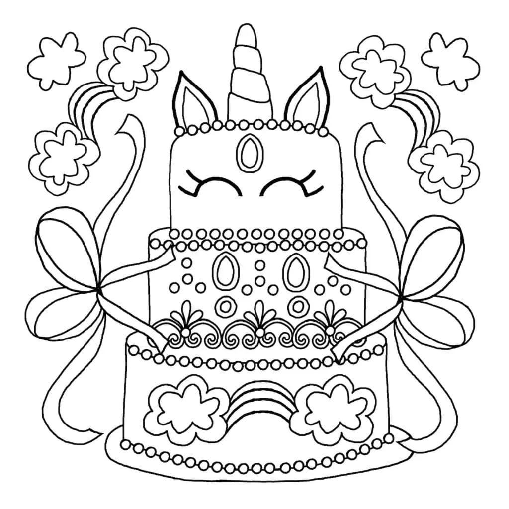 Dibujos para colorear e imprimir Cake