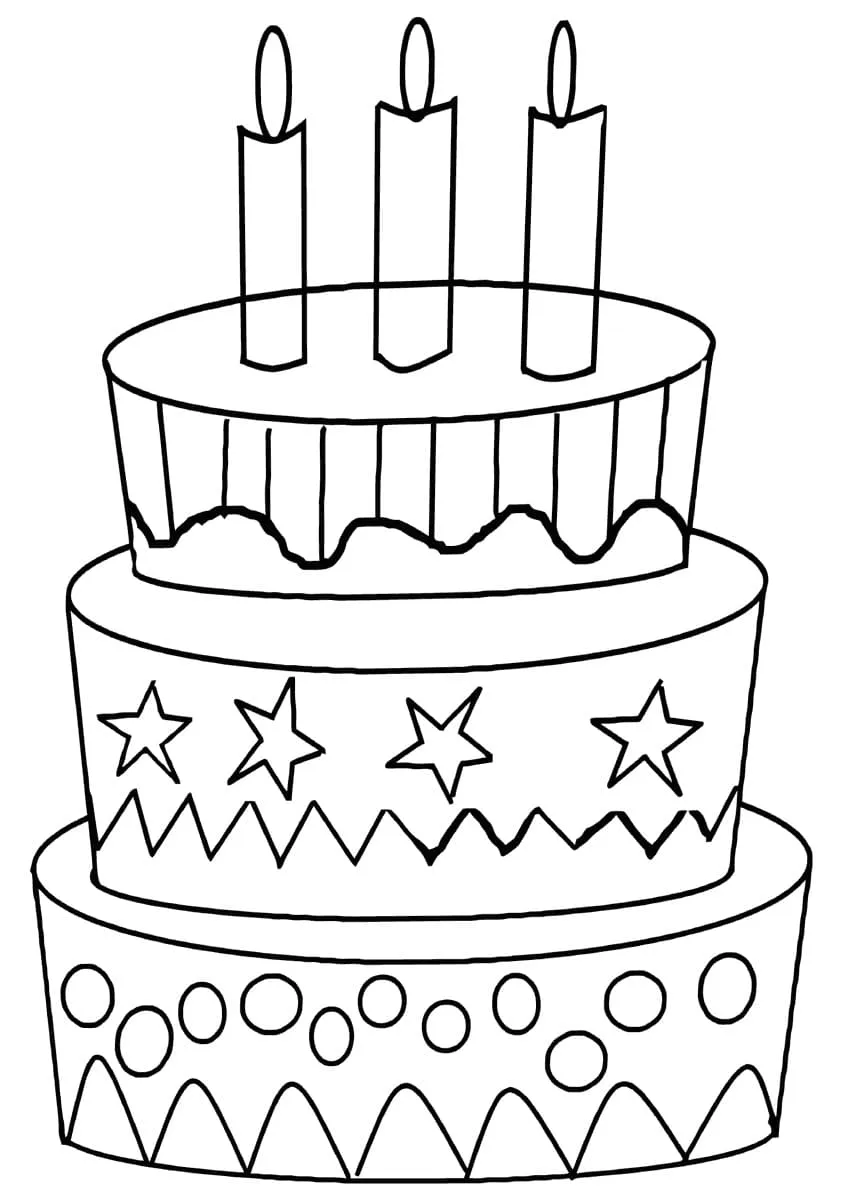 Dibujos para colorear e imprimir Cake