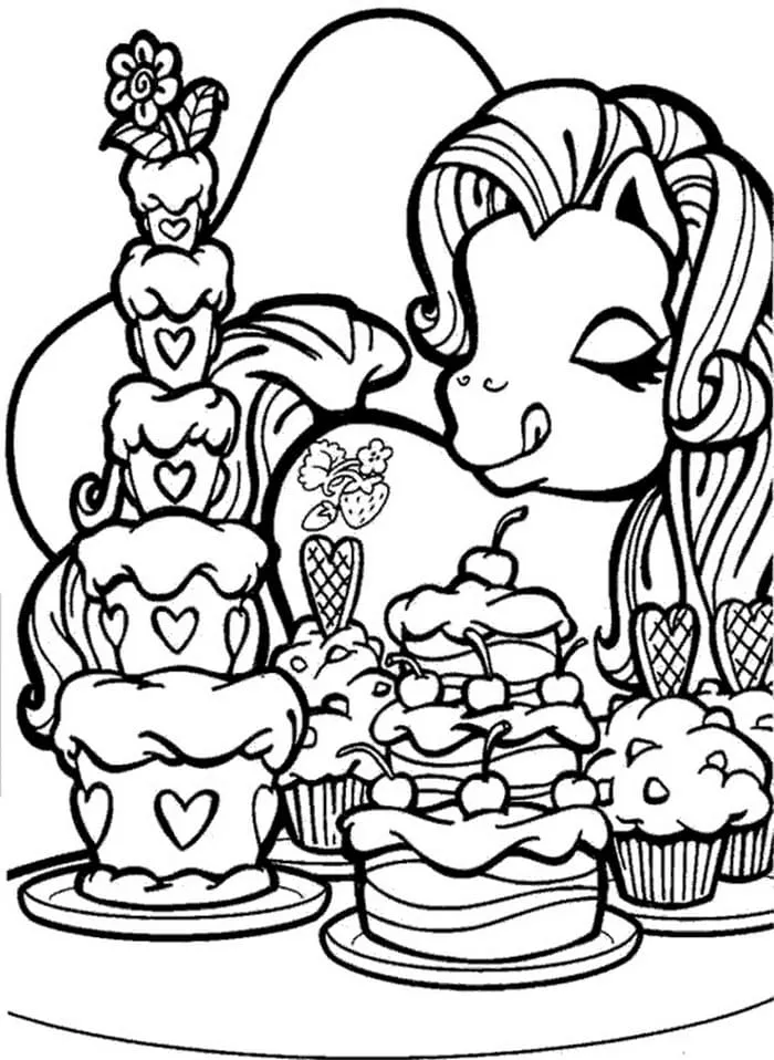 Dibujos para colorear e imprimir Cake