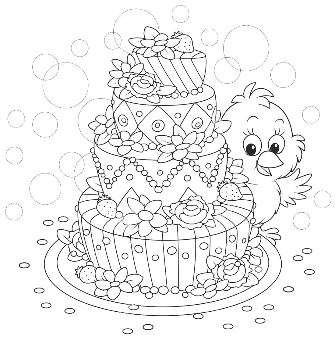 Dibujos para colorear e imprimir Cake