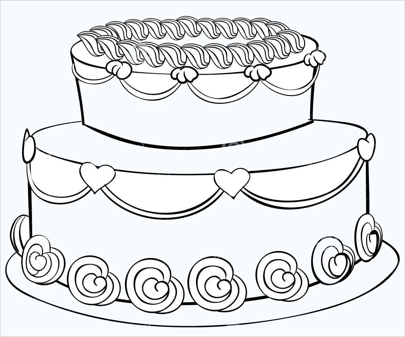 Dibujos para colorear e imprimir Cake