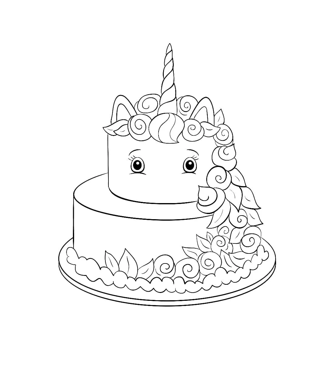 Dibujos para colorear e imprimir Cake