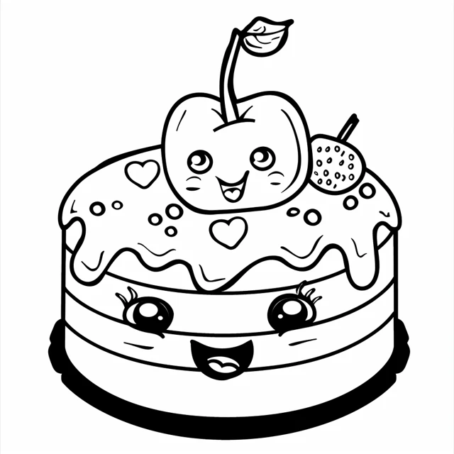 Dibujos para colorear e imprimir Cake