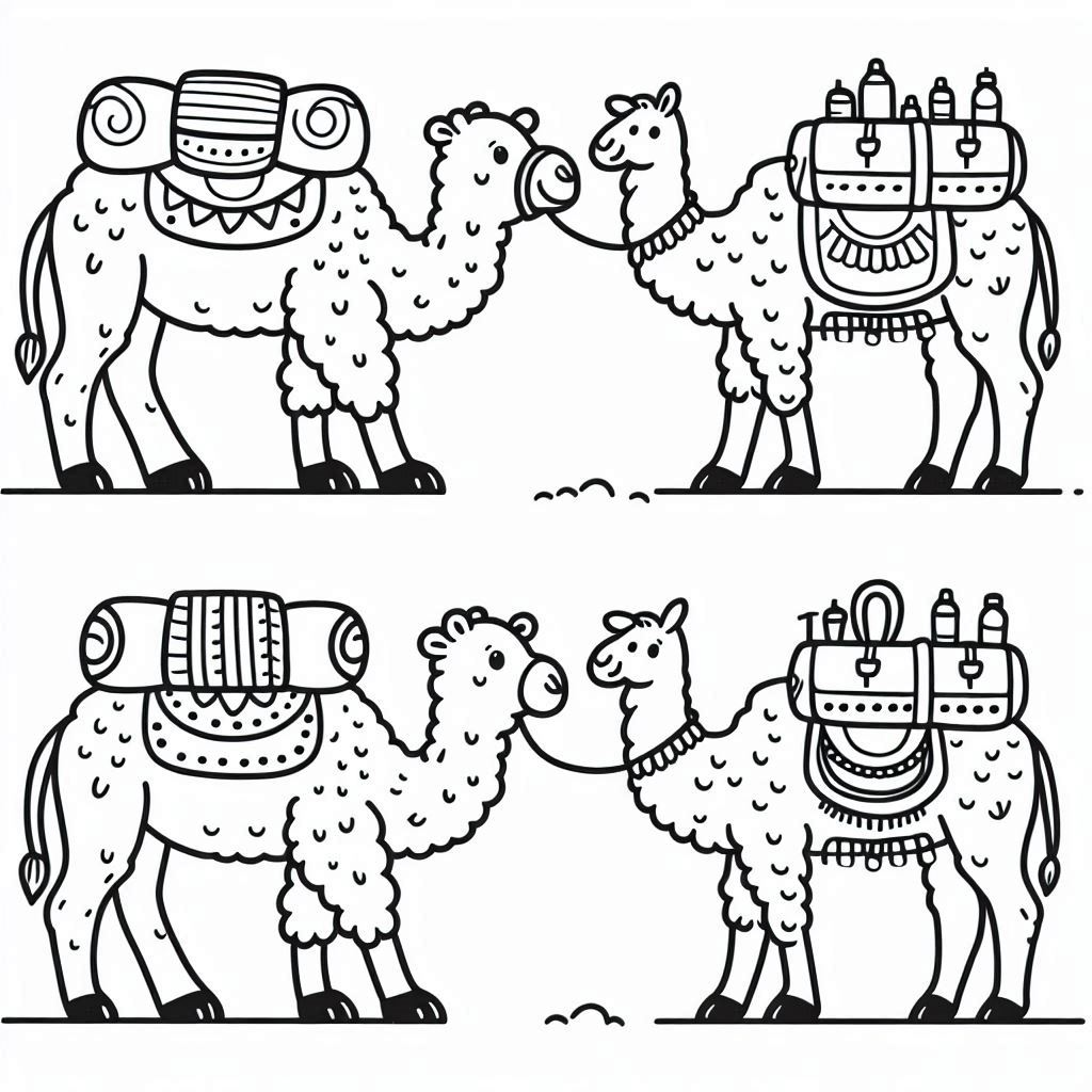 Dibujos para colorear e imprimir Camel