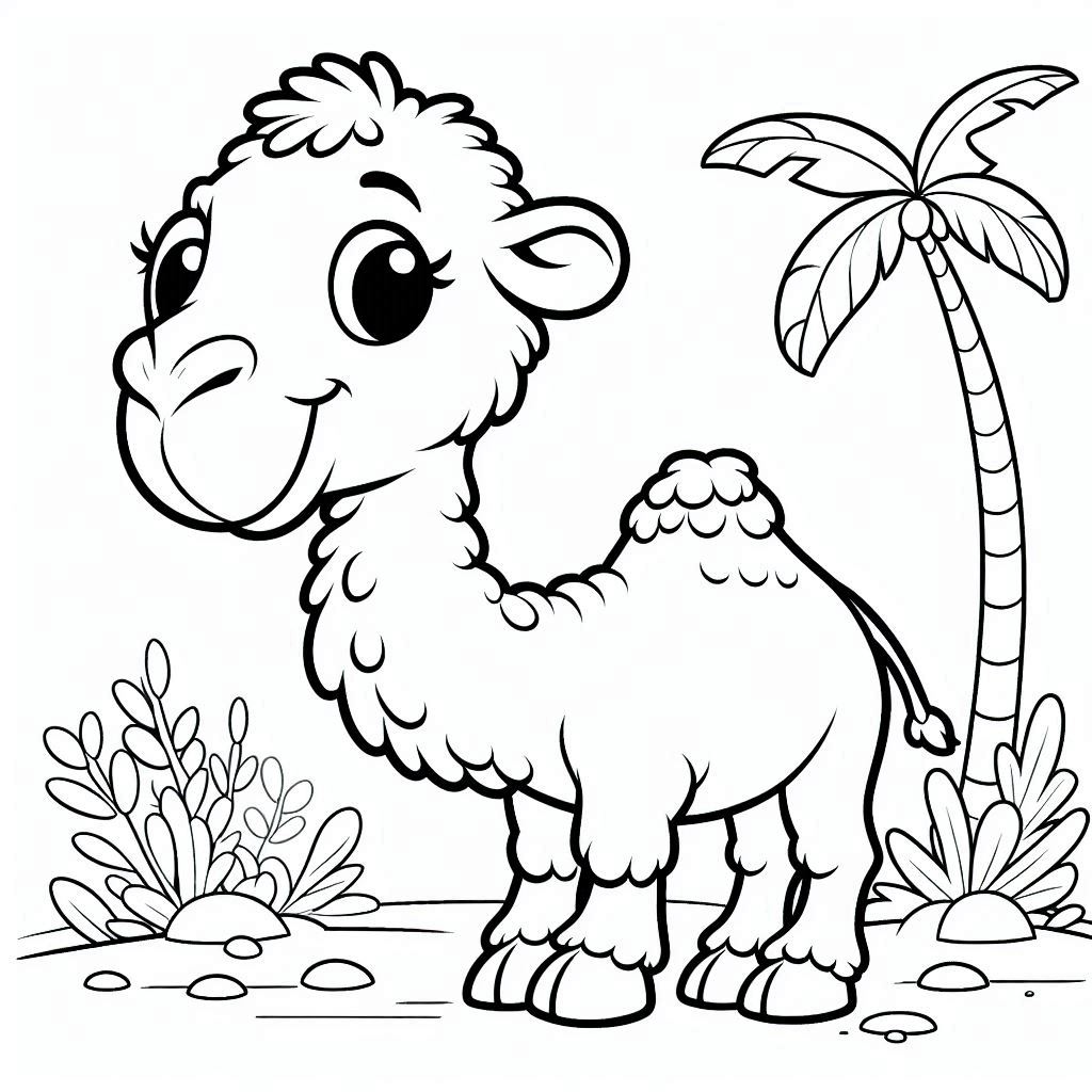 Dibujos para colorear e imprimir Camel