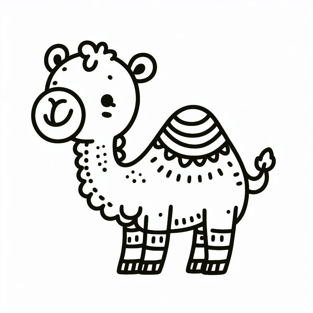 Dibujos para colorear e imprimir Camel