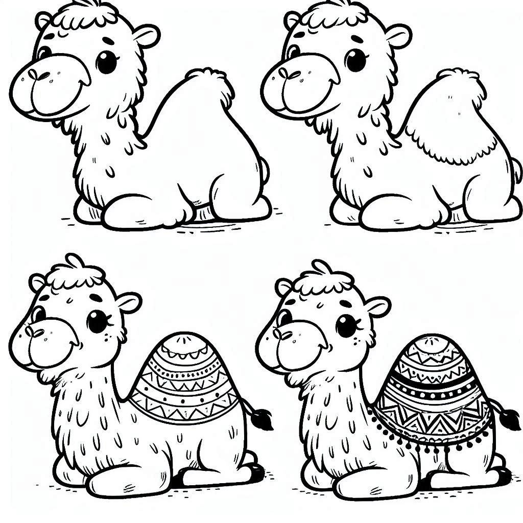 Dibujos para colorear e imprimir Camel