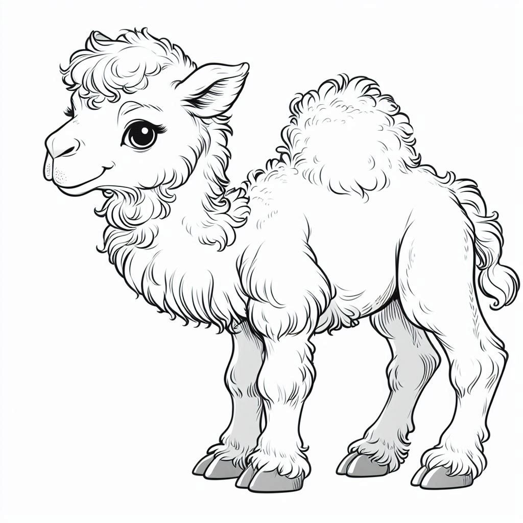 Dibujos para colorear e imprimir Camel