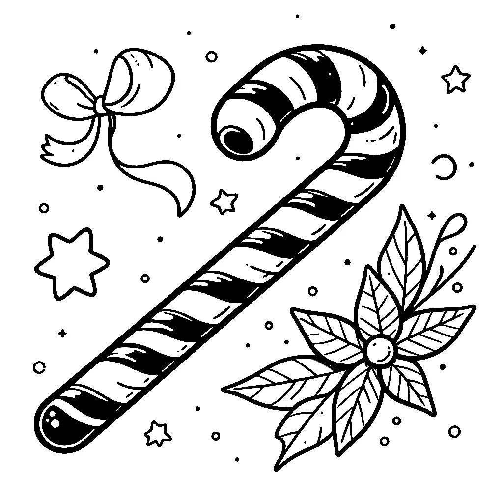 Dibujos para colorear e imprimir Candy Canes