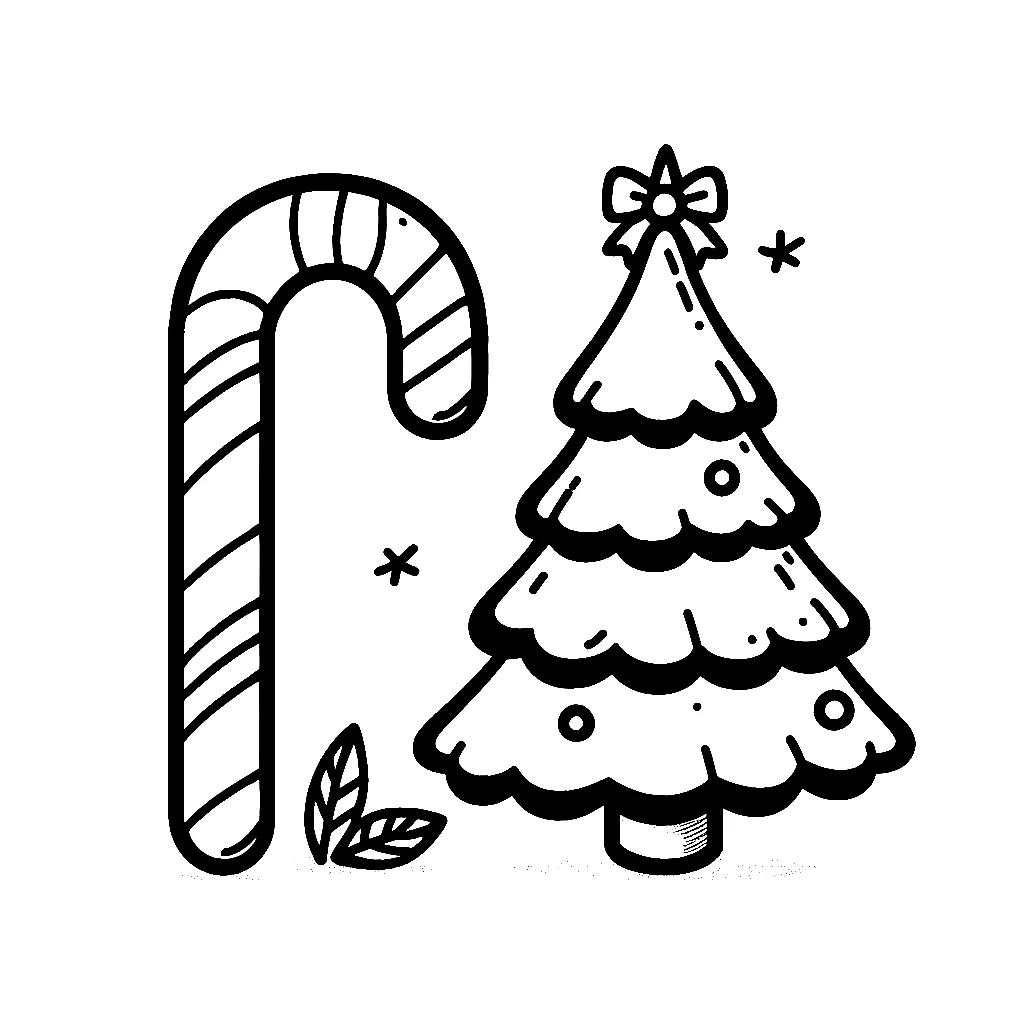 Dibujos para colorear e imprimir Candy Canes