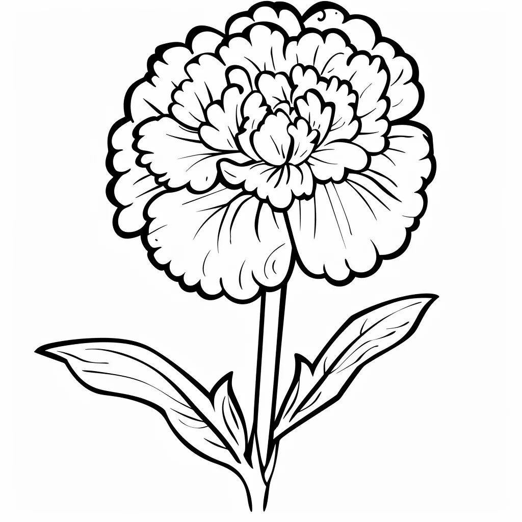 Dibujos para colorear e imprimir Carnation